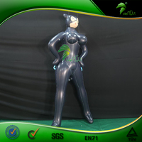 Fille noire gonflable en PVC brillant Hongyi homme gonflable poupée d'air Hongyi Sph Animation gonflable