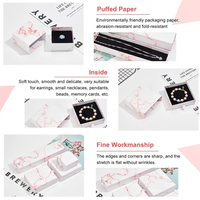 Boîte d'emballage coulissante en carton rigide OEM en papier gaufré pour bijoux, personnalisée pour colliers, organisateur cadeau écologique