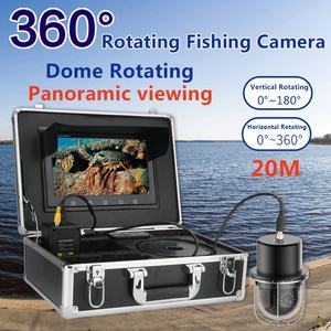 Dôme rotatif de 10 pouces, 20m-100m, 360 degrés, caméra panoramique sous-marine, détecteur de poisson avec 20 led pour la pêche sur glace/<span class=keywords><strong>mer</strong></span> - Product Image 2