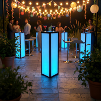 Affichage publicitaire AWE, logo personnalisé, boîte lumineuse LED pliable multi-alimentation pour salon professionnel (TA101B)