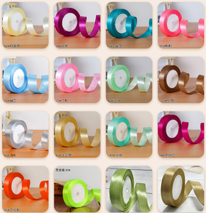 Cinta de Raso de Poliéster de 2 cm, Cinta para Lazos, Cinta Decorativa para Cajas de Regalo, Cinta para Decoración Floral y de Pastelería, Rollos de Cinta de Color Sólido - Product Image 6