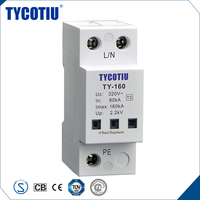 TYCOTIU TY-160 320 1 + 1 T2 type 2 dispositif de protection contre les surtensions du système d'alimentation dispositif de protection contre les surtensions 400v protecteur de tension nominale