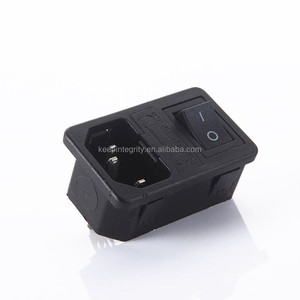 4Pin IEC320 C14 Inlet Connector Plug Fuse Holder <strong>Socket</strong> <strong>Switch</strong> AC Male Power <strong>Socket</strong> AC-01 - Product Image 4