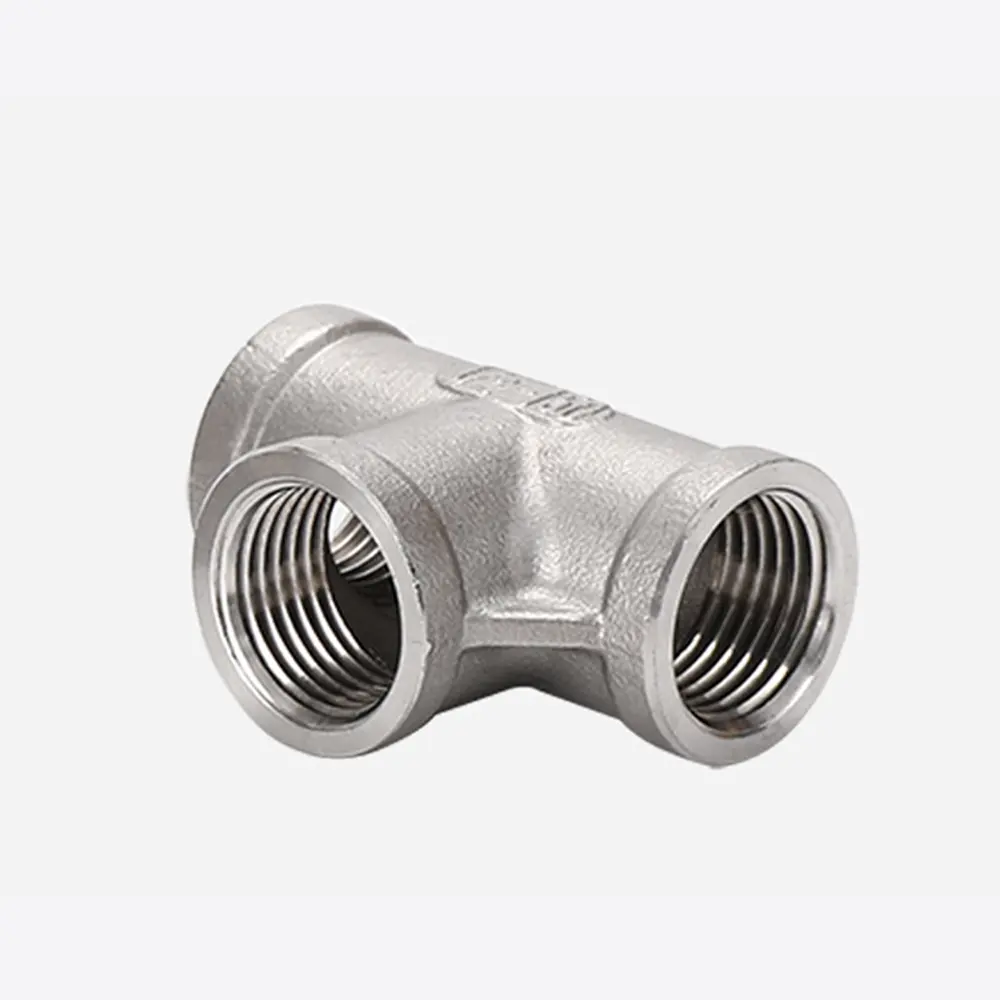 SS304 316 316L Stainless steel fittings connector joint NPT Reducer Tee Cross Conical Union