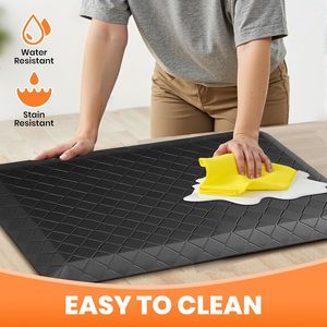Alfombra de Espuma de PU Antideslizante y Anti Fatiga, Diseño Floral, Estilo Moderno, para Baño, Sala de Estar, Oficina, Dormitorio - Product Image 5