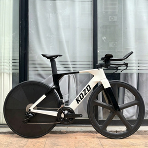 จักรยาน Kozo2 Tt คาร์บอนไฟเบอร์ 2x12 สปีด Di2 ระบบเบรกไฮดรอลิก สายเบรกภายในตัวเฟรม คาร์บอน 5 ก้าน ล้อหน้า+หลังดิสก์เบรก Wheeltime Kozo2-tt - Product Image 1