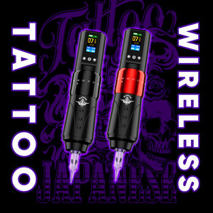 ストローク調整可能 デュアルバッテリー ワイヤレス タトゥー電源 急速充電 初心者向け 電動ガン 卸売 - Product Image 4