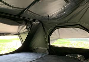 Grande tente de toit rigide pour 3-4 personnes, tente de camping 4x4, coque supérieure en aluminium, tissu en toile pour le toit, en vente - Product Image 3