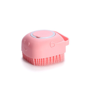 Spazzola da Bagno per Toelettatura Animali con Dispenser di Sapone e Shampoo Setole Morbide in Silicone per Cani e Gatti a Pelo Lungo e Corto - Product Image 1