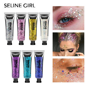 Sombra de Ojos Líquida con Purpurina en Gel de Larga Duración con Fragancia a Niebla Seline Girl, <span class=keywords><strong>Maquillaje</strong></span> <span class=keywords><strong>para</strong></span> Escenario y Discoteca - Product Image 2