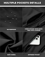 Veste bomber légère pour homme WULFUL, fermeture éclair, doublure en polaire, imperméable, streetwear, extérieur