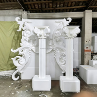 Arche de mariage Muwei professionnelle en mousse sculptée, colonne romaine, mandap, décorations d'événements, accessoire de fond de scène en matériau EPS