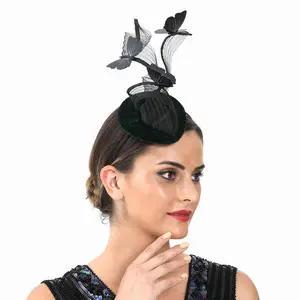Deluxe Fascinator Kentucky Derby Hat Holiday Wedding Hair Accessories Fashion Fascinator Hats for ladies