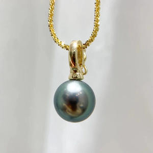 WENCHI S925 <b>Silver</b> Pendant DIY Accessory Open Buckle Empty Stand 8-10mm Beads Jade <b>Necklace</b> Product <b>Pearl</b> Model 10437 China - Product Image 1