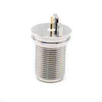 Connecteur coaxial RF femelle à montage droit de type N pour panneau de circuit imprimé, panneau de type N, bride mâle, prise femelle N