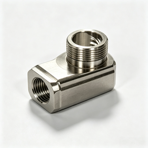 บล็อกวาล์วไฮดรอลิกสแตนเลสสตีลกลึงด้วยเครื่อง CNC ความแม่นยำสูงแบบกำหนดเองสำหรับการกลึงขึ้นรูปข้อต่อท่อส่งของเหลวด้วยวิธี EDM ด้วยลวด - Product Image 4