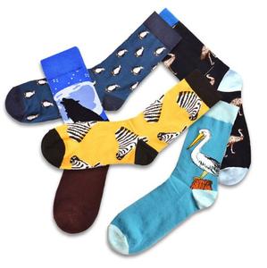Calcetines Divertidos con Estampado Animal para Hombre, Calcetines de Algodón Casuales de Negocios, Calcetines Creativos de Jacquard, Venta al Por Mayor Personalizada OEM - Product Image 2