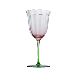 Luxe rétro Floral rouge vin gobelet moderne fête ménage accessible <span class=keywords><strong>verre</strong></span> en cristal pour Cocktail <span class=keywords><strong>Martini</strong></span> rose vert - Product Image 5