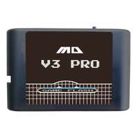 Cartouche Flash en Plastique MD V3 PRO 3000-en-1 pour Console Mega Drive 16 bits - Ajustement Parfait