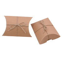 Mini valise personnalisée boîte de rangement en papier bonbon cadeau de voyage boîte en papier pliable boîte d'oreiller en papier d'emballage