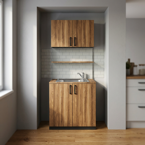 Meuble de salon commercial en bois de style moderne, pliable et réglable, avec design de barre de couleur unique pour le rangement des colorations capillaires, mobilier de barbier - Product Image 3