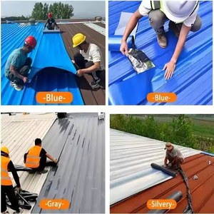 Cinta de butilo de goma, rollo <span class=keywords><strong>para</strong></span> <span class=keywords><strong>techos</strong></span>, papel de aluminio autoadhesivo, membrana impermeabilizante de asfalto <span class=keywords><strong>autoadhesiva</strong></span> negra impermeable moderna - Product Image 6
