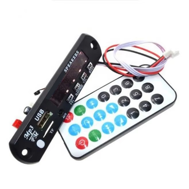 Blue Tooth MP3 Decoding Board Module S D Card Slot USB FM Remote Decoding Board Module
