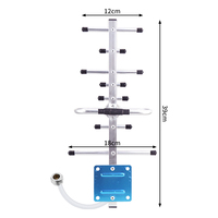 Antena de Radar para Exteriores de 10dBi, Amplificador de Señal 4G, Conector N, GSM 698-2700MHz, Repetidor de Señal Móvil de Alta Ganancia, IP67, 4 Bandas, HU081-2-1