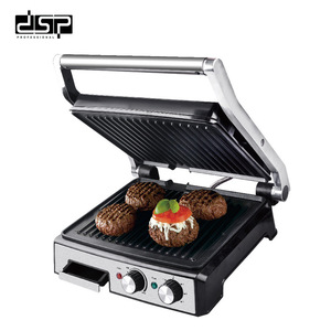 เตาย่างไฟฟ้า DSP 320x295 มม. แผ่นเคลือบกันติดแบบลอนอเนกประสงค์สำหรับใช้ในครัวเรือน สำหรับทำเบอร์เกอร์และอื่นๆ - Product Image 1
