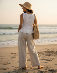 Vestido de Playa de Tela Fresca y Cómoda para Mujer, Estilo Casual, Ligero e Ideal para Clima Cálido - Product Image 2