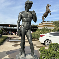 Statue grandeur nature en bronze de coulée de conception célèbre de haute qualité david vente