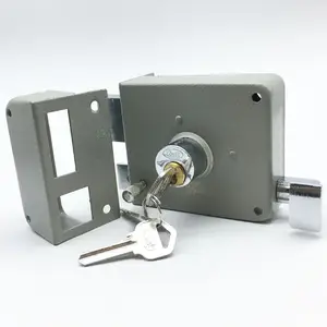 Keamanan Yang Tinggi dan Panas Dijual Double Silinder 30-75Mm Kayu Pintu Kuningan Silinder Rim Electric Door Lock