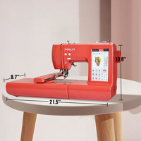 Machine à broder informatisée PooLin EOC05-RE pour usage domestique, écran tactile couleur, personnalisable, vente chaude