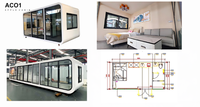 Bâtiment de bureau modulaire préfabriqué en acier de 20 pieds, type Apple Cabin, pour entrepôt et transport, portable