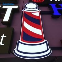 Enseigne lumineuse LED 3D personnalisée pour extérieur, lettres lumineuses, signalétique pour magasin, bâtiment, mur, publicité