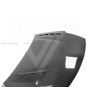 2003-2008年式 日産 350Z Z33用 スーパーテクニクス-2 スタイル カーボンファイバー カスタム カーボンボンネット エンジンカバー - Product Image 6