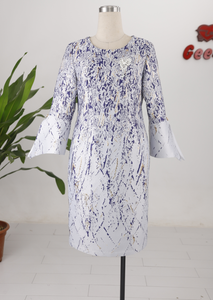 Vestidos de Verano para Mujer, Casuales, Cuello Redondo, Estampados, Elegantes, para Iglesia - Product Image 4