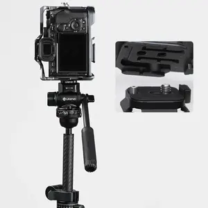 Plaque de caméra DSLR <span class=keywords><strong>Ulanzi</strong></span> Uka, commutation rapide, <span class=keywords><strong>stabilisateur</strong></span> de trépied, glissière de montage, compatible avec la plaque à dégagement rapide Arca F38, kit de base - Product Image 4