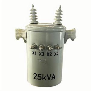 XJZY単相160KVAオイル含浸ポールマウントトランスフォーマー10KV入力110V/220V出力50/60Hz周波数MV & HV電力使用 - Product Image 1
