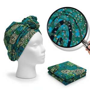 Paillettes GrandSuper Or Cire Paillettes Style Boutique Africain Pagne Tissus Séduisant <span class=keywords><strong>Paon</strong></span> 100% Coton Pierres Africaines <span class=keywords><strong>Tissu</strong></span> Pagne - Product Image 2