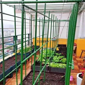 Bâtons de soutien pour plantes en acier recouvert de plastique robustes, piquets pour tomates, piquets de jardin - Product Image 6