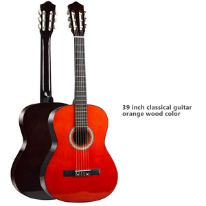 El instrumento de cuerda de guitarra de madera para adultos principiantes de tilo Clásico de 39 pulgadas se puede personalizar - Product Image 2