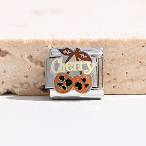 Leopard Print Italian Modular Bracelet Stainless Steel DIY Charm Bangle Gift Jewelry Set - Product Image 5