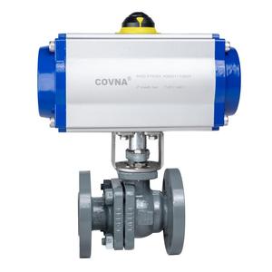 Válvula de Bola Neumática COVNA DN50 de 2 Pulgadas, Tipo Regulador de 2 Vías, Revestida de PTFE con Fluoruro - Product Image 2