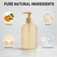 Savon liquide au curcuma en flacon pompe Nettoyant corporel Logo personnalisé