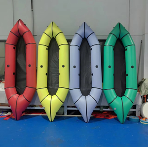 Kayak gonflable <span class=keywords><strong>2</strong></span> places en TPU, prix d'usine, packraft léger et durable, canoë pour lac, rivière, pêche, voyage, bateau compact - Product Image 1