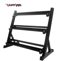 YC Usine En Gros Support De Taille Personnalisée Haltère Rack 3 Niveaux pour Musculation Poids Racks Ensemble 10 Paires