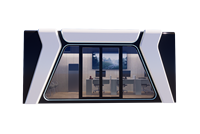 Maison capsule spatiale préfabriquée mobile extensible en acier, de luxe moderne, avec mécanisme de docking modulaire et protection environnementale
