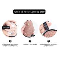 YSD – éponge de nettoyage du visage réutilisable, en microfibre, douce, démaquillante, tampon démaquillant
