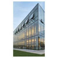 Mur-rideau en verre architectural Prima, mur-rideau à double vitrage, façade en verre réfléchissant avec structure en aluminium, fournisseur chinois